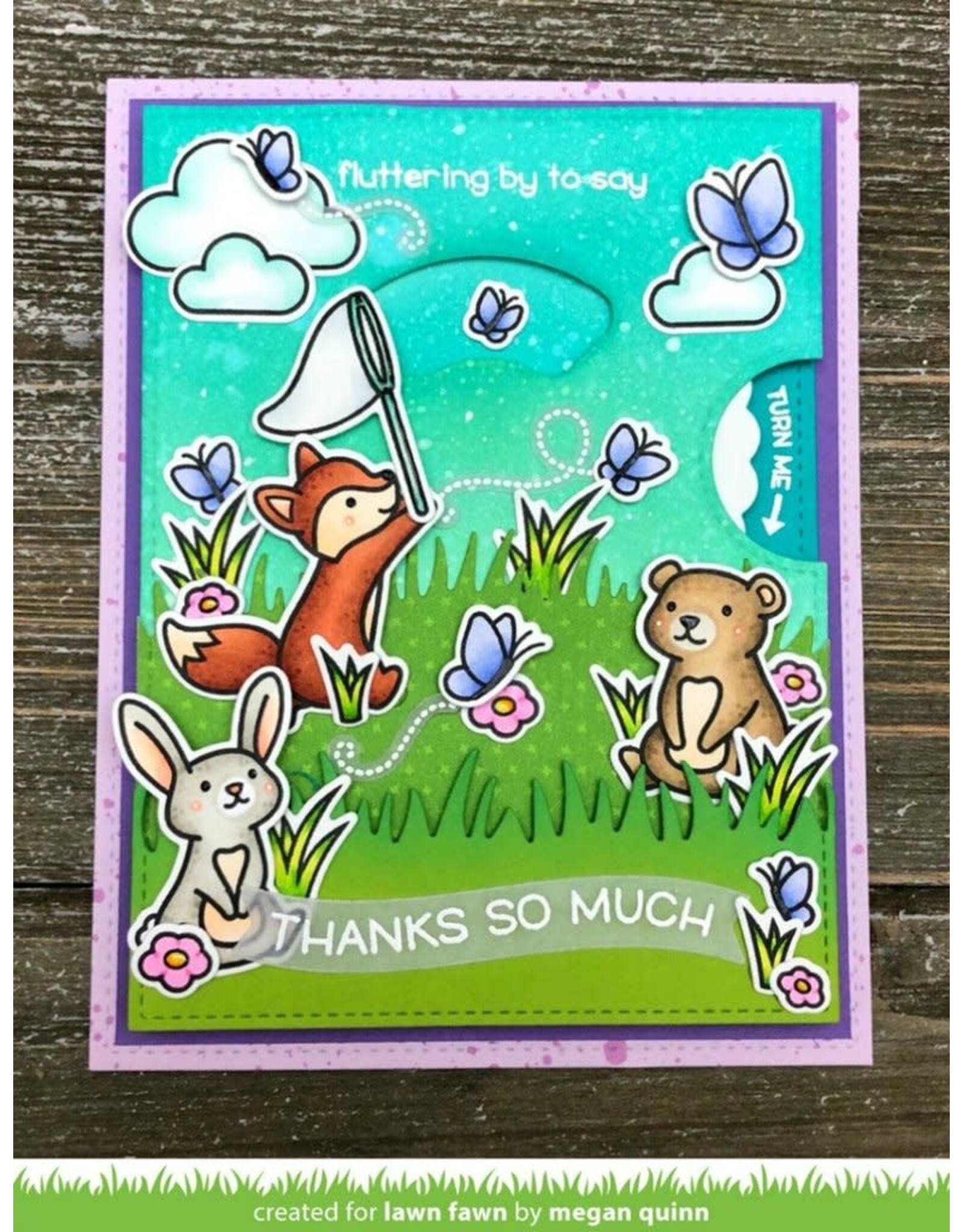 LAWN FAWN LAWN FAWN BUTTERFLY KISSES STAMP SET