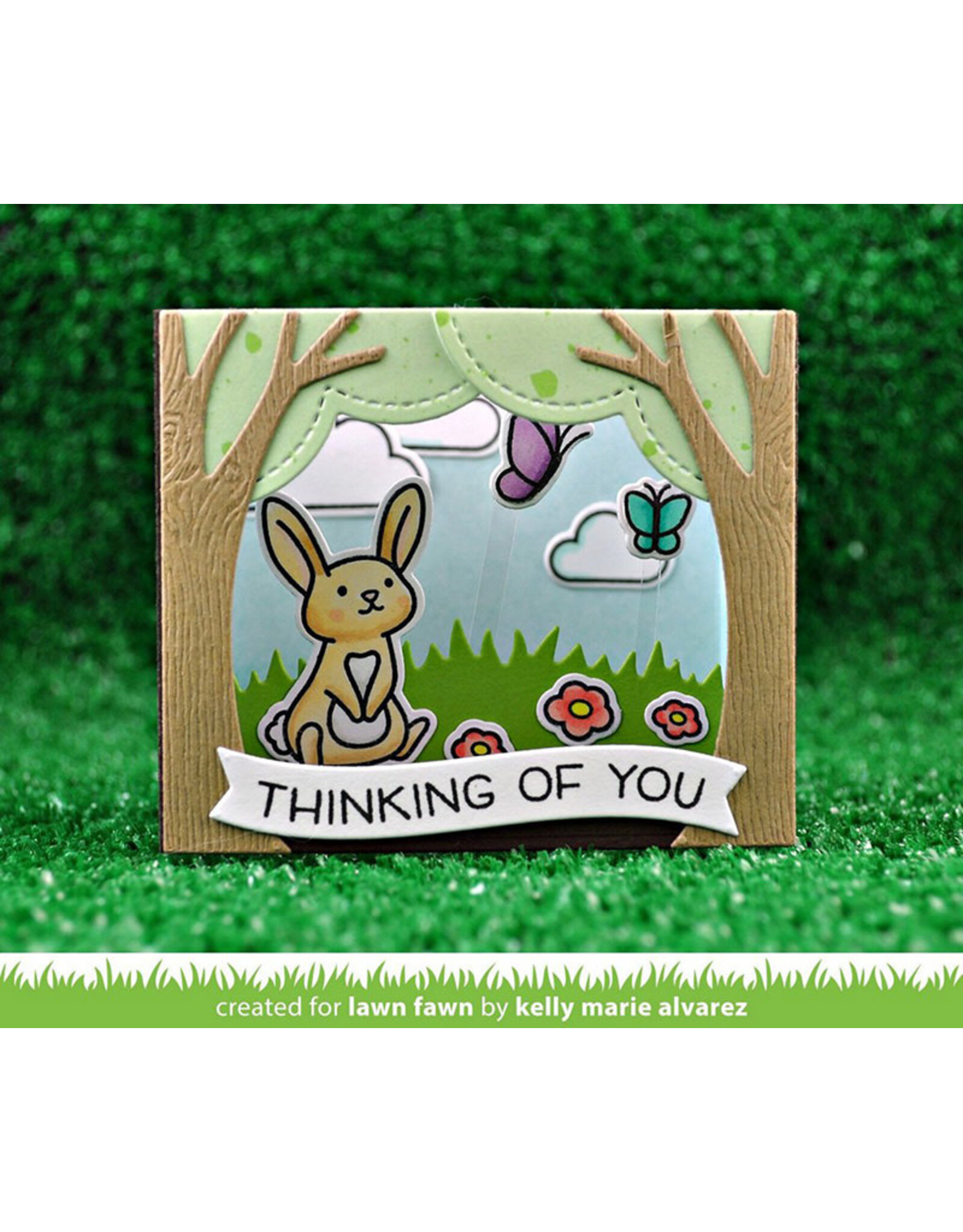 LAWN FAWN LAWN FAWN BUTTERFLY KISSES STAMP SET