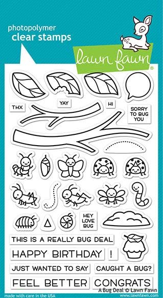 LAWN FAWN LAWN FAWN A BUG DEAL ACRYLIC STAMP SET