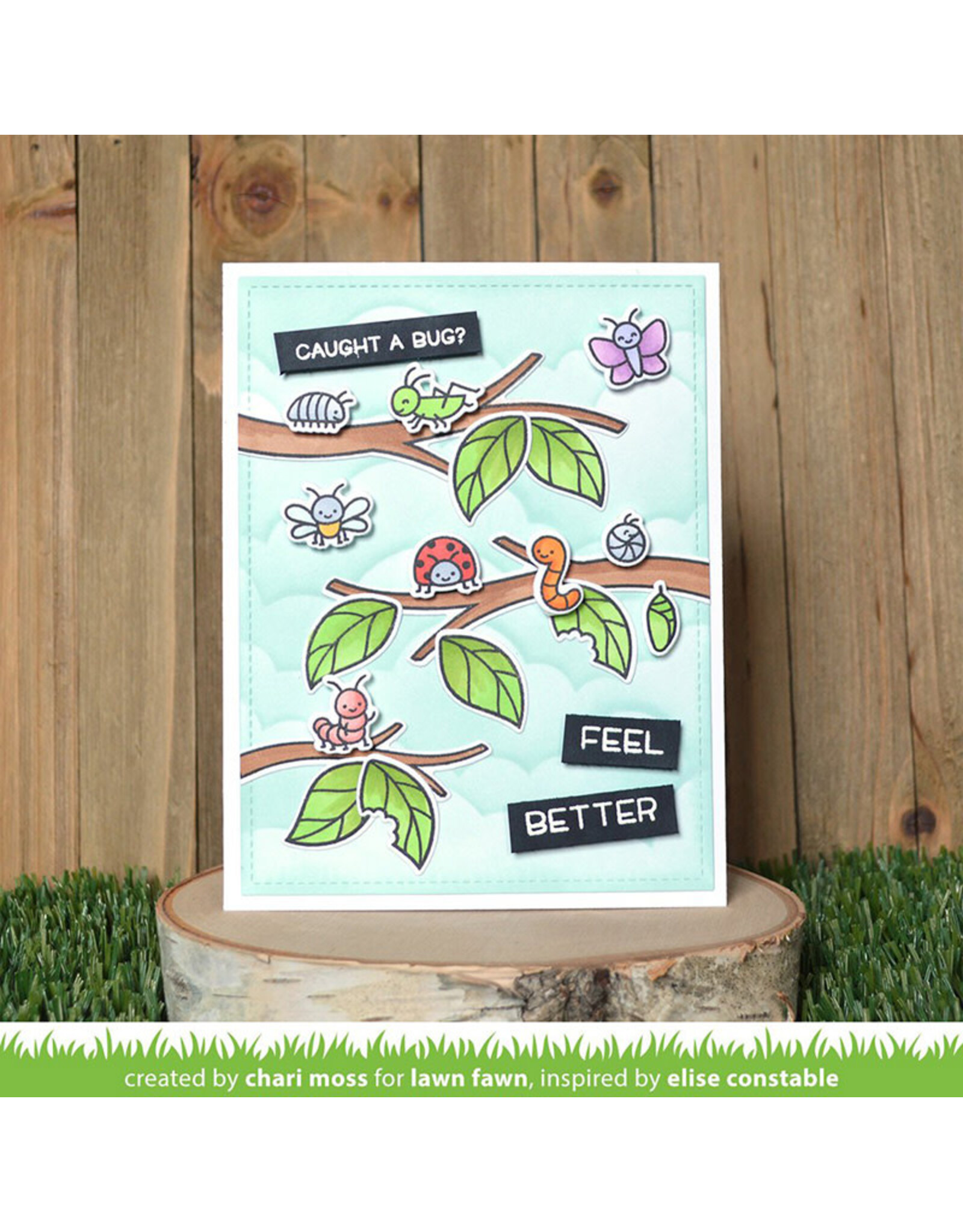 LAWN FAWN LAWN FAWN A BUG DEAL ACRYLIC STAMP SET