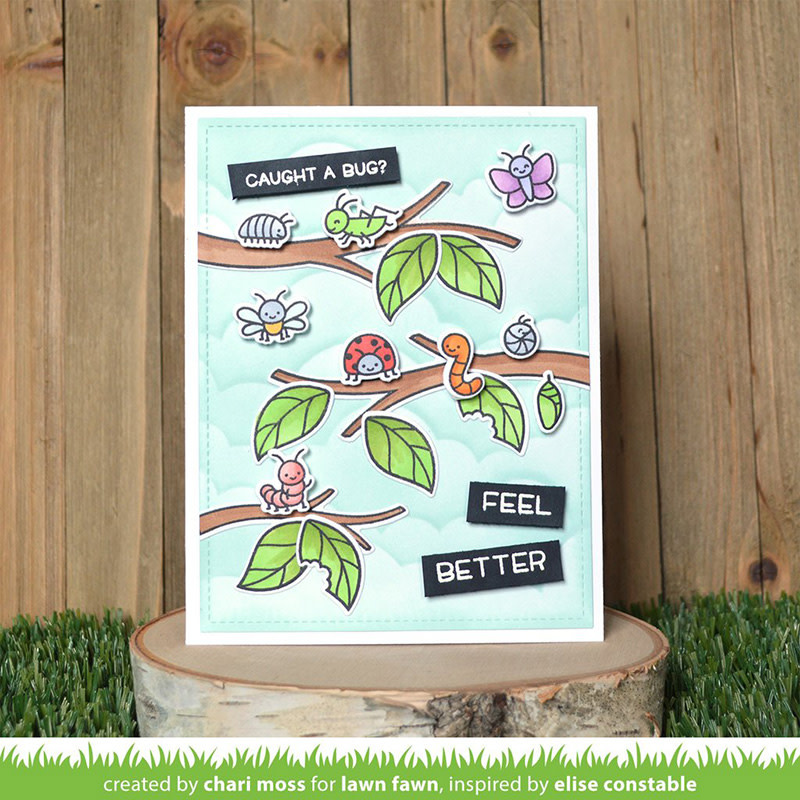 LAWN FAWN LAWN FAWN A BUG DEAL ACRYLIC STAMP SET