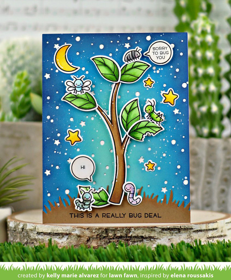 LAWN FAWN LAWN FAWN A BUG DEAL ACRYLIC STAMP SET