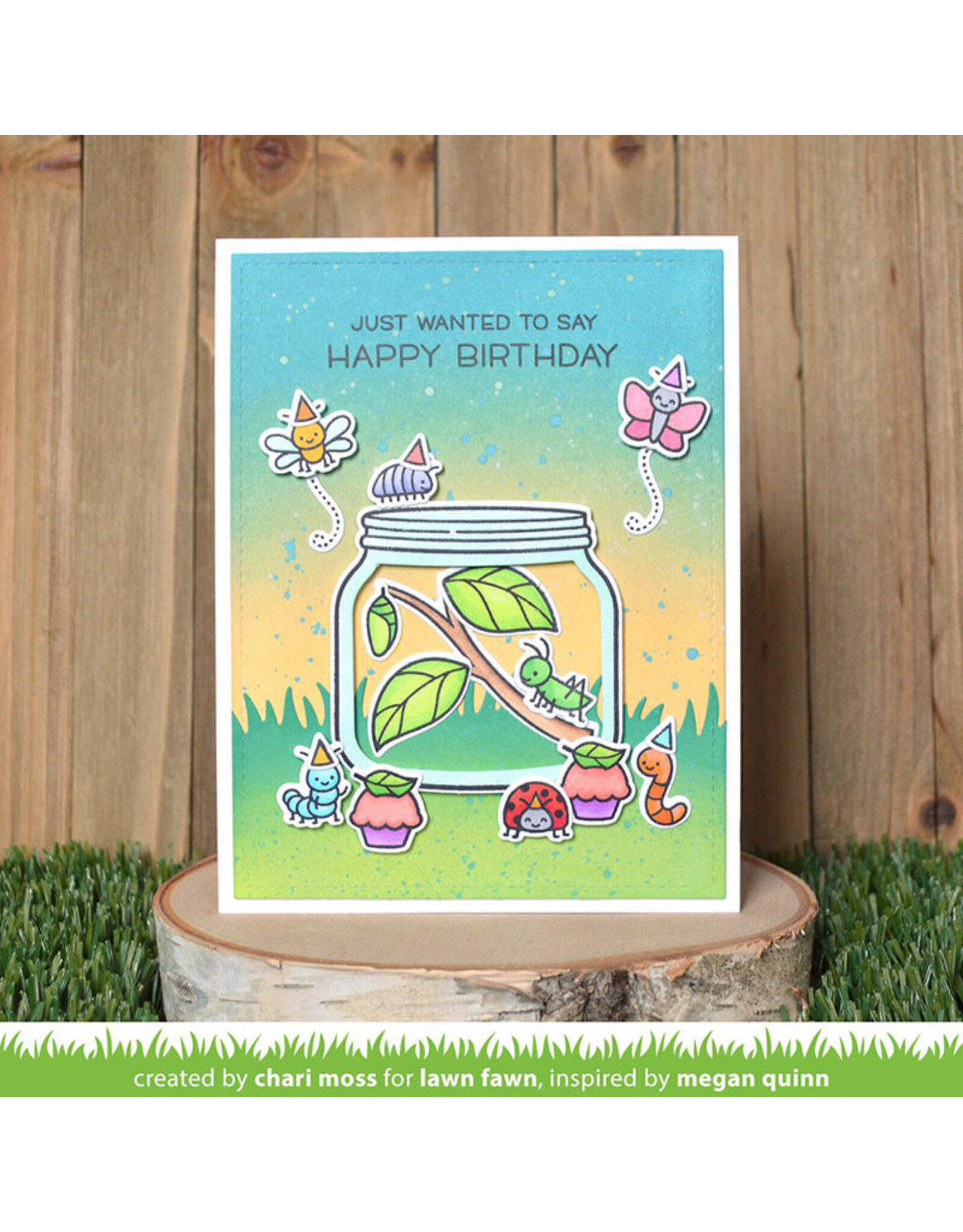 LAWN FAWN LAWN FAWN A BUG DEAL ACRYLIC STAMP SET