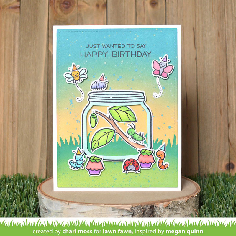 LAWN FAWN LAWN FAWN A BUG DEAL ACRYLIC STAMP SET
