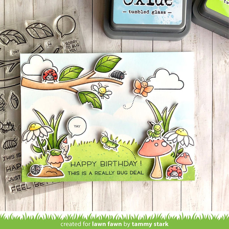 LAWN FAWN LAWN FAWN A BUG DEAL ACRYLIC STAMP SET