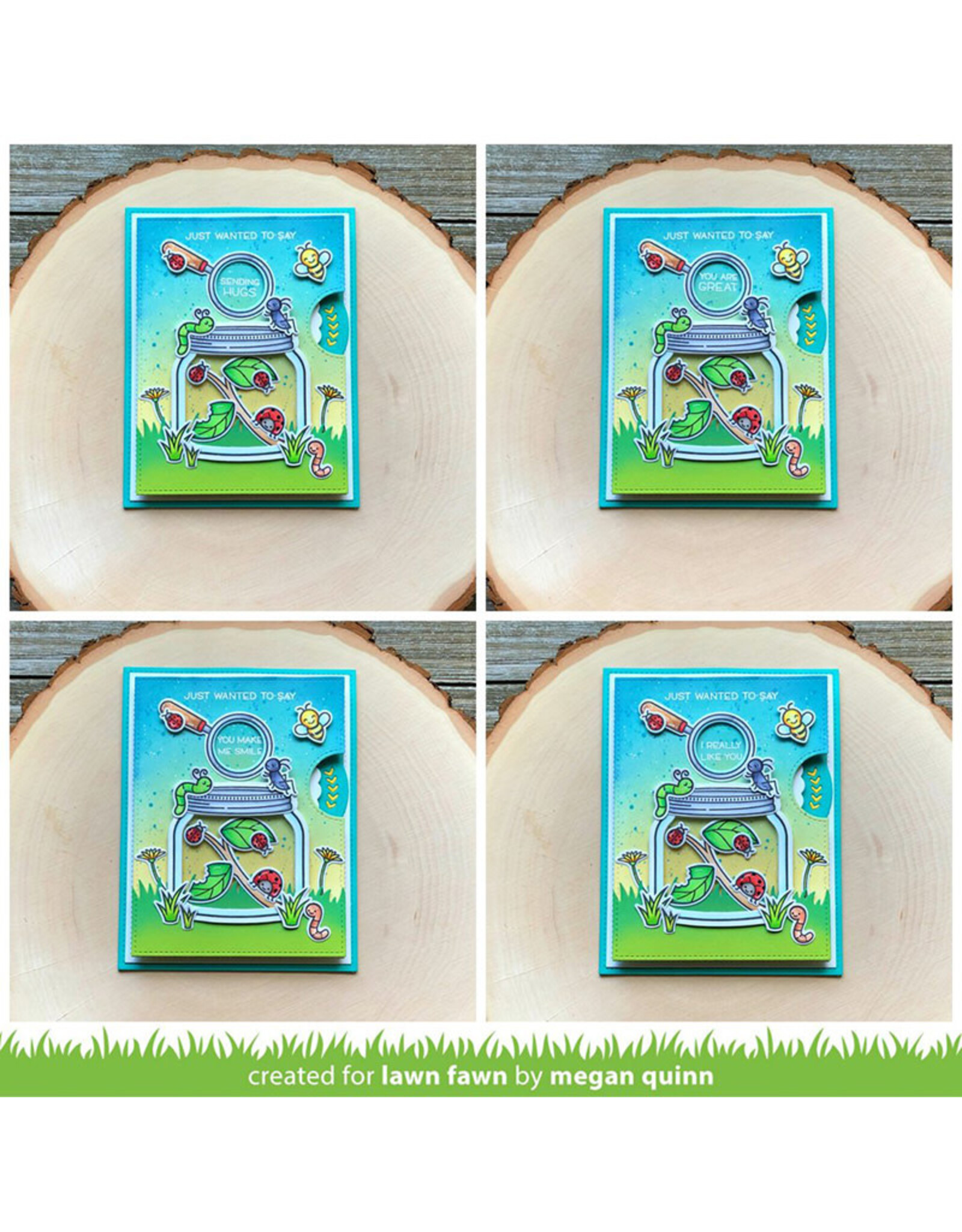 LAWN FAWN LAWN FAWN A BUG DEAL ACRYLIC STAMP SET