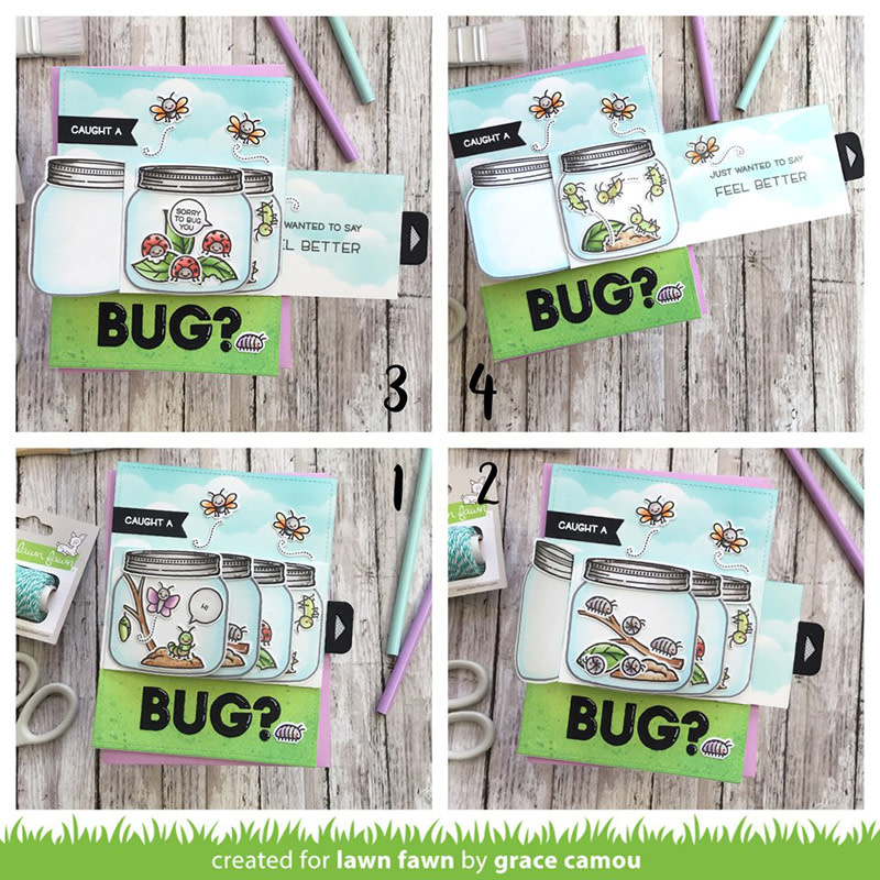 LAWN FAWN LAWN FAWN A BUG DEAL ACRYLIC STAMP SET