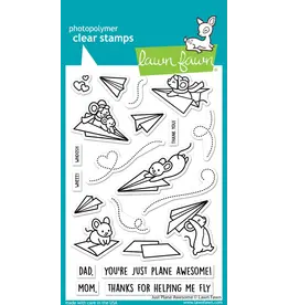 LAWN FAWN LAWN FAWN JUST PLANE AWESOME CLEAR STAMP SET