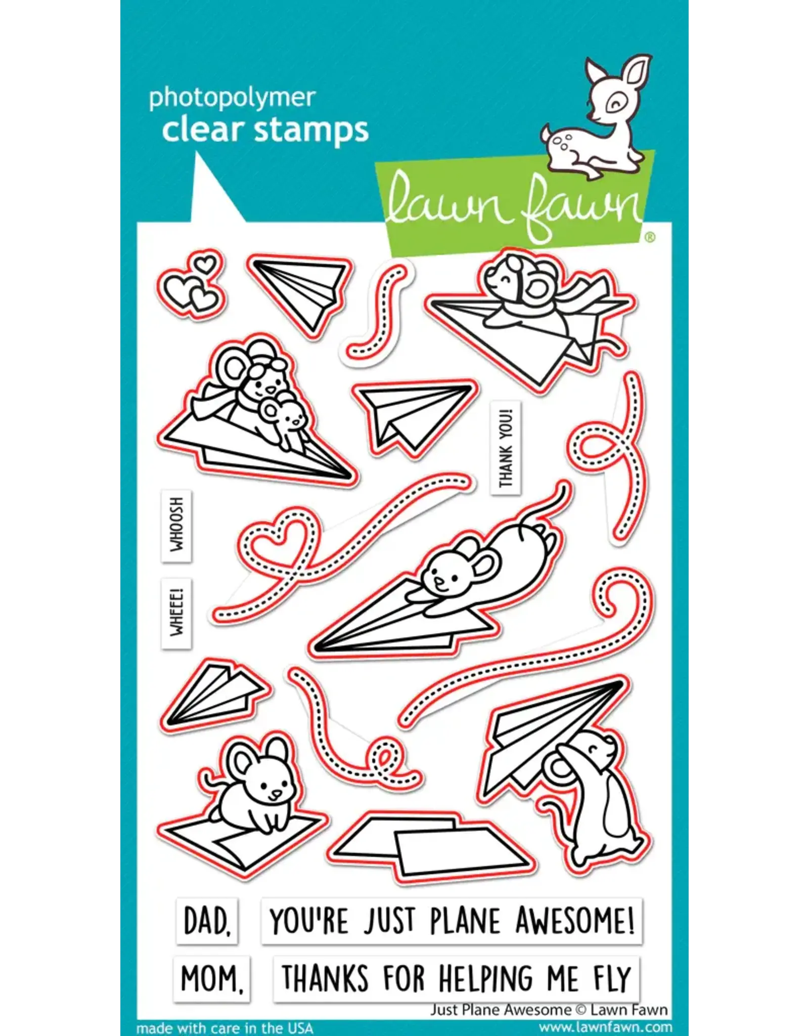 LAWN FAWN LAWN FAWN JUST PLANE AWESOME DIE SET