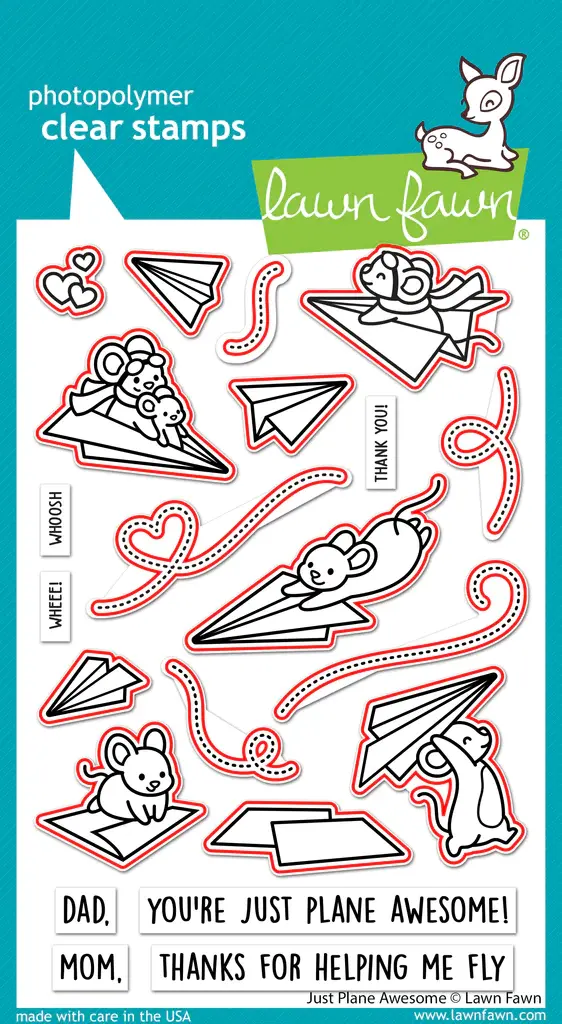 LAWN FAWN LAWN FAWN JUST PLANE AWESOME DIE SET