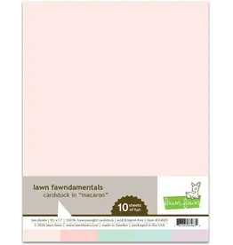 LAWN FAWN LAWN FAWN MACARON 8.5x11 CARDSTOCK 10/PK