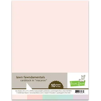 LAWN FAWN LAWN FAWN MACARON 8.5x11 CARDSTOCK 10/PK