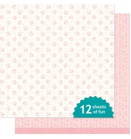 LAWN FAWN LAWN FAWN BLISSFUL BLOSSOMS CAMELLIA 12x12 CARDSTOCK