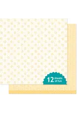 LAWN FAWN LAWN FAWN BLISSFUL BLOSSOMS MARIGOLD 12x12 CARDSTOCK