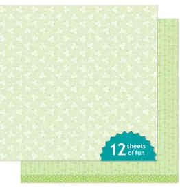 LAWN FAWN LAWN FAWN BLISSFUL BLOSSOMS ZINNIA 12x12 CARDSTOCK