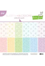 LAWN FAWN LAWN FAWN BLISSFUL BLOSSOMS 12x12 COLLECTION PACK 12 SHEETS