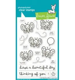 LAWN FAWN LAWN FAWN I LIKE BIG BUTTERFLIES CLEAR STAMP SET