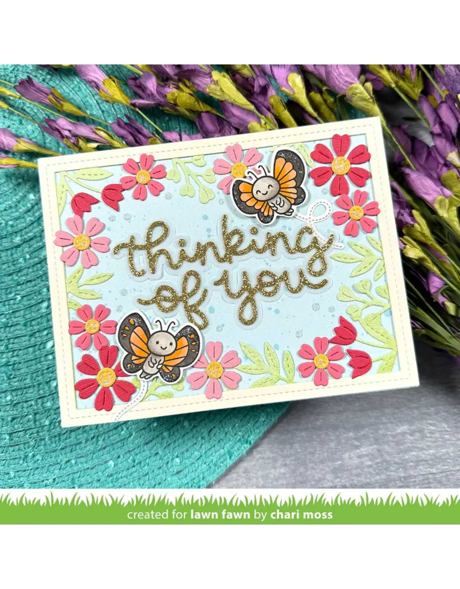 LAWN FAWN LAWN FAWN I LIKE BIG BUTTERFLIES CLEAR STAMP SET