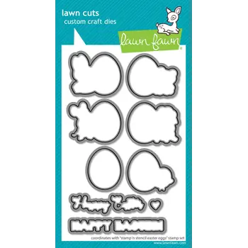 LAWN FAWN LAWN FAWN EASTER EGGS DIE SET
