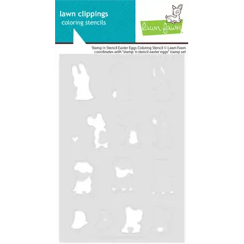 LAWN FAWN LAWN FAWN EASTER EGGS COLORING STENCIL