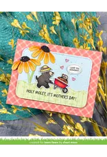 LAWN FAWN LAWN FAWN A MOLE LOT OF FLOWERS CLEAR STAMP SET