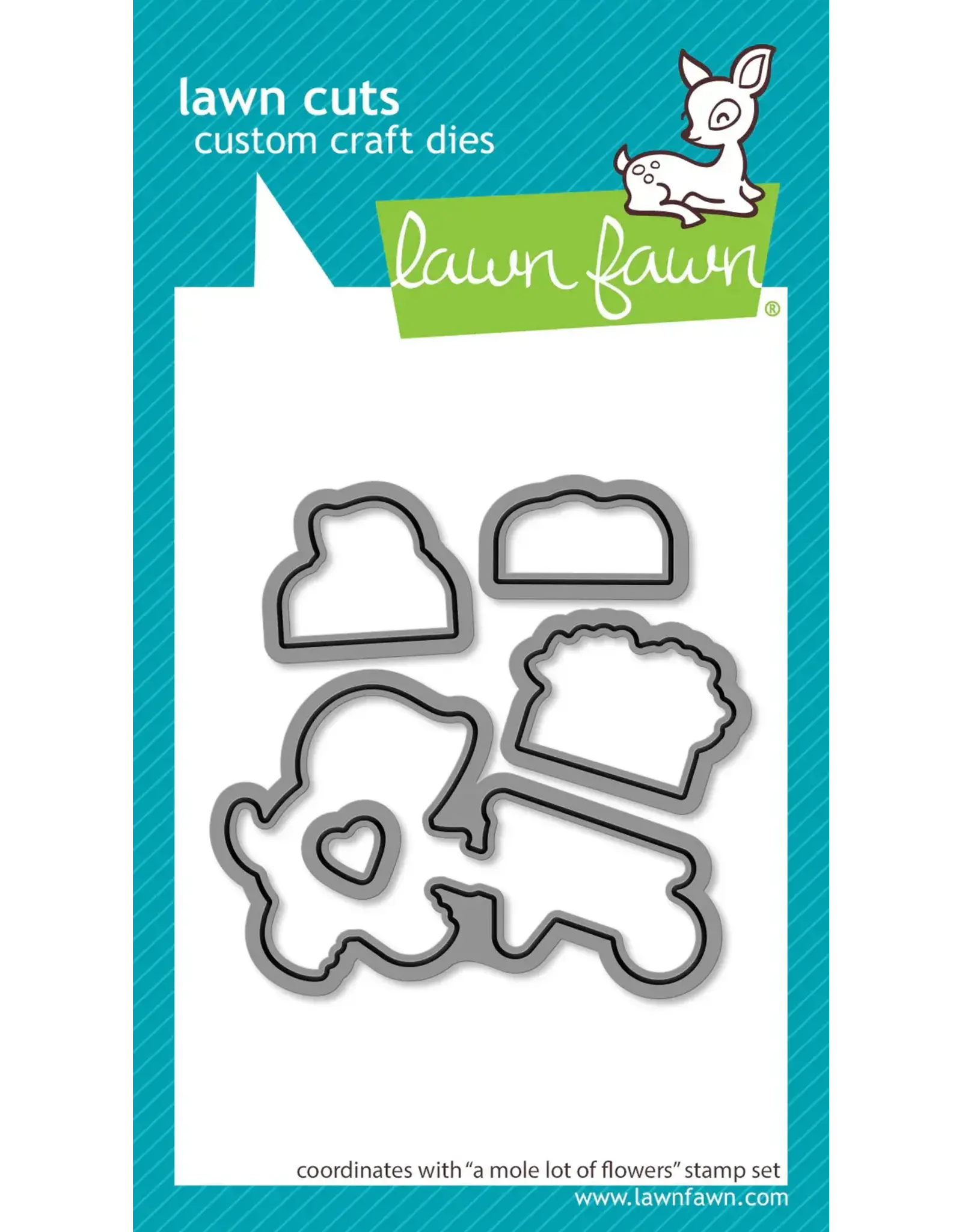 LAWN FAWN LAWN FAWN A MOLE LOT OF FLOWERS DIE SET