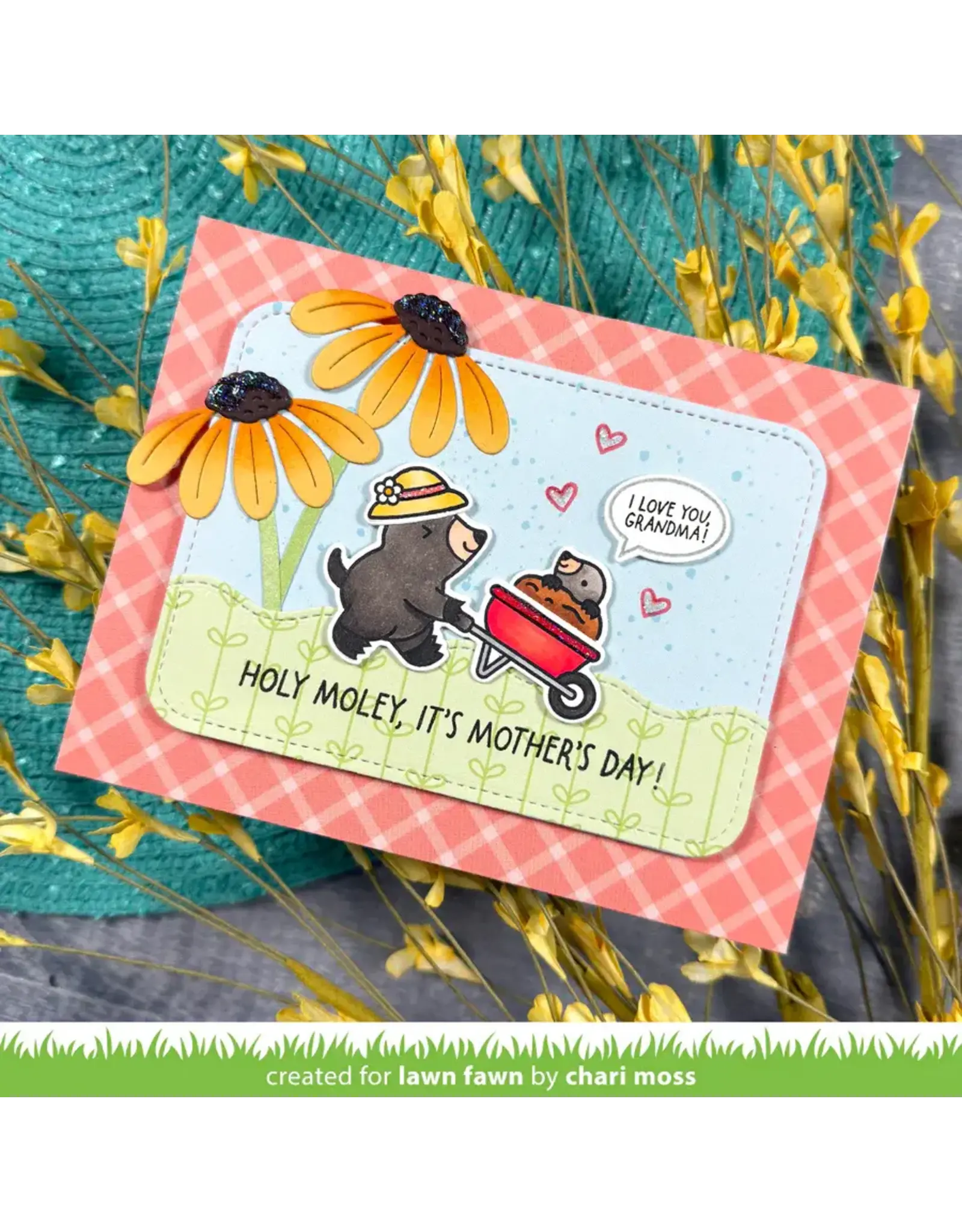 LAWN FAWN LAWN FAWN ALL THE GARDEN HATS CLEAR STAMP SET