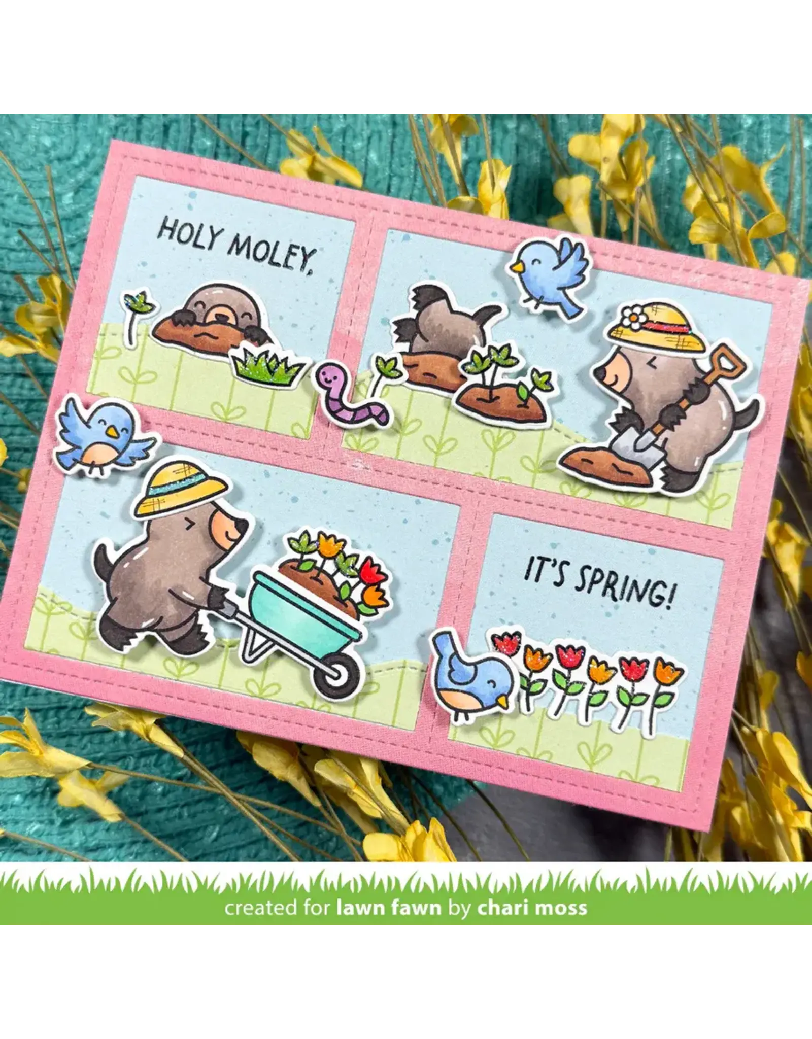 LAWN FAWN LAWN FAWN ALL THE GARDEN HATS CLEAR STAMP SET