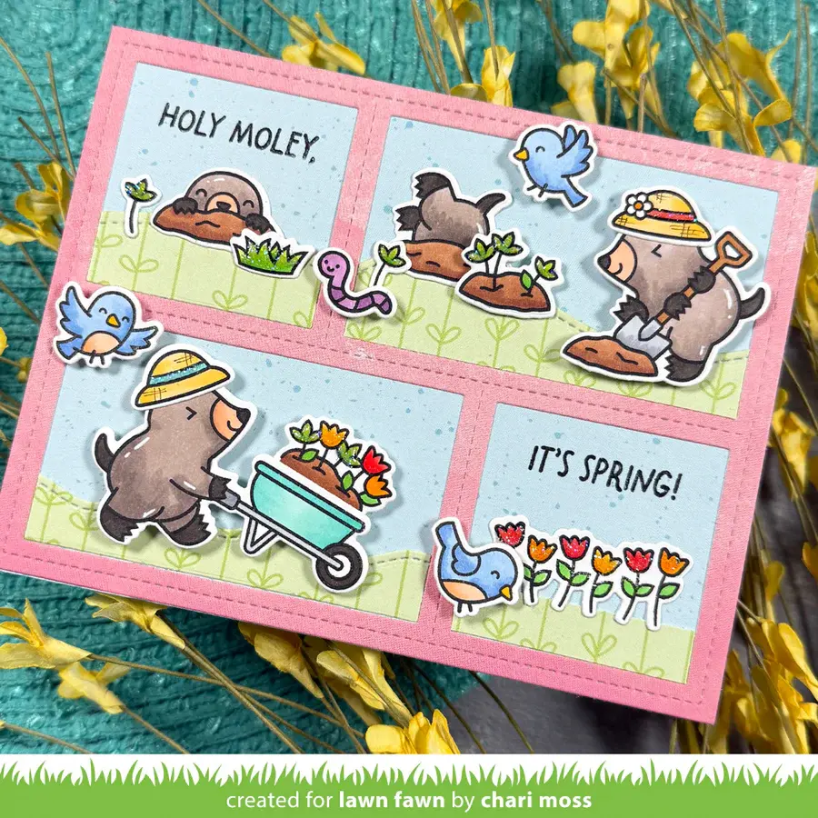 LAWN FAWN LAWN FAWN ALL THE GARDEN HATS CLEAR STAMP SET