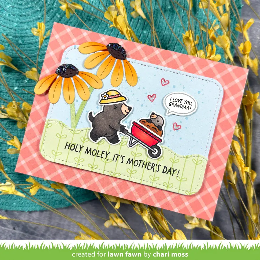 LAWN FAWN LAWN FAWN ALL THE GARDEN HATS CLEAR STAMP SET