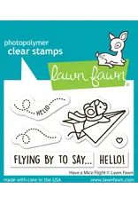 LAWN FAWN LAWN FAWN HAVE A MICE FLIGHT CLEAR STAMP SET