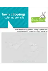 LAWN FAWN LAWN FAWN HAVE A MICE FLIGHT COLORING STENCIL 2/PK