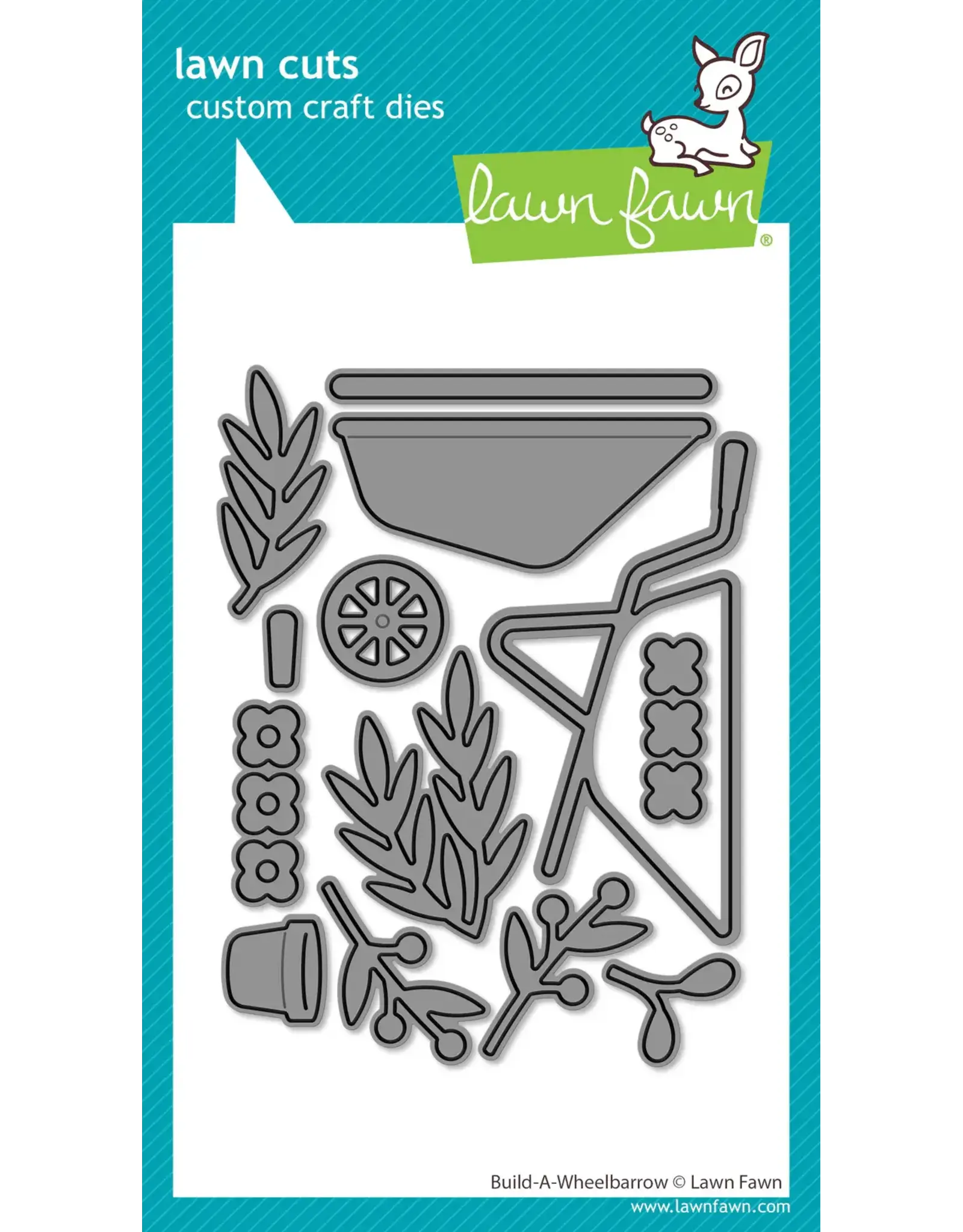 LAWN FAWN LAWN FAWN BUILD-A-WHEELBARROW DIE SET