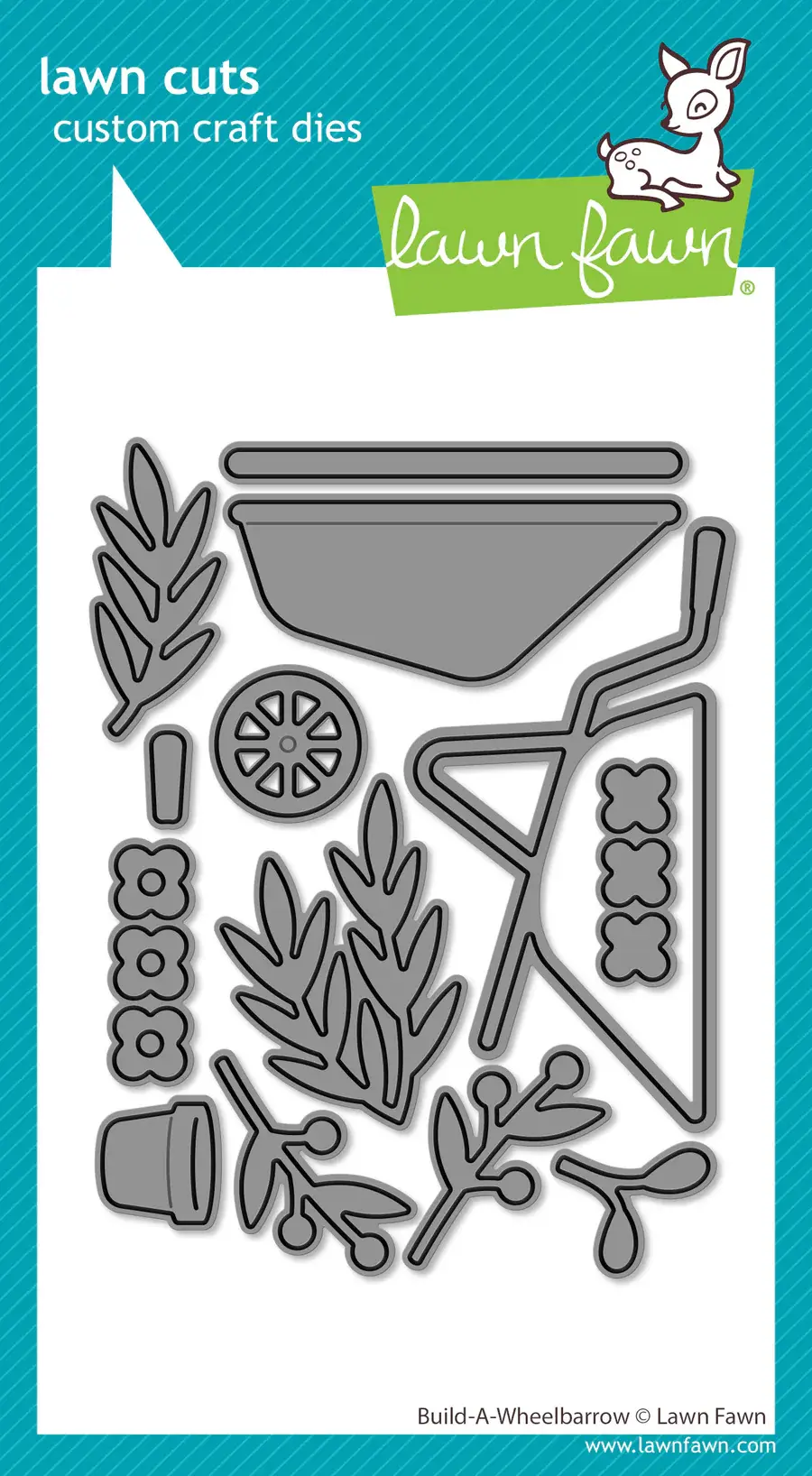 LAWN FAWN LAWN FAWN BUILD-A-WHEELBARROW DIE SET