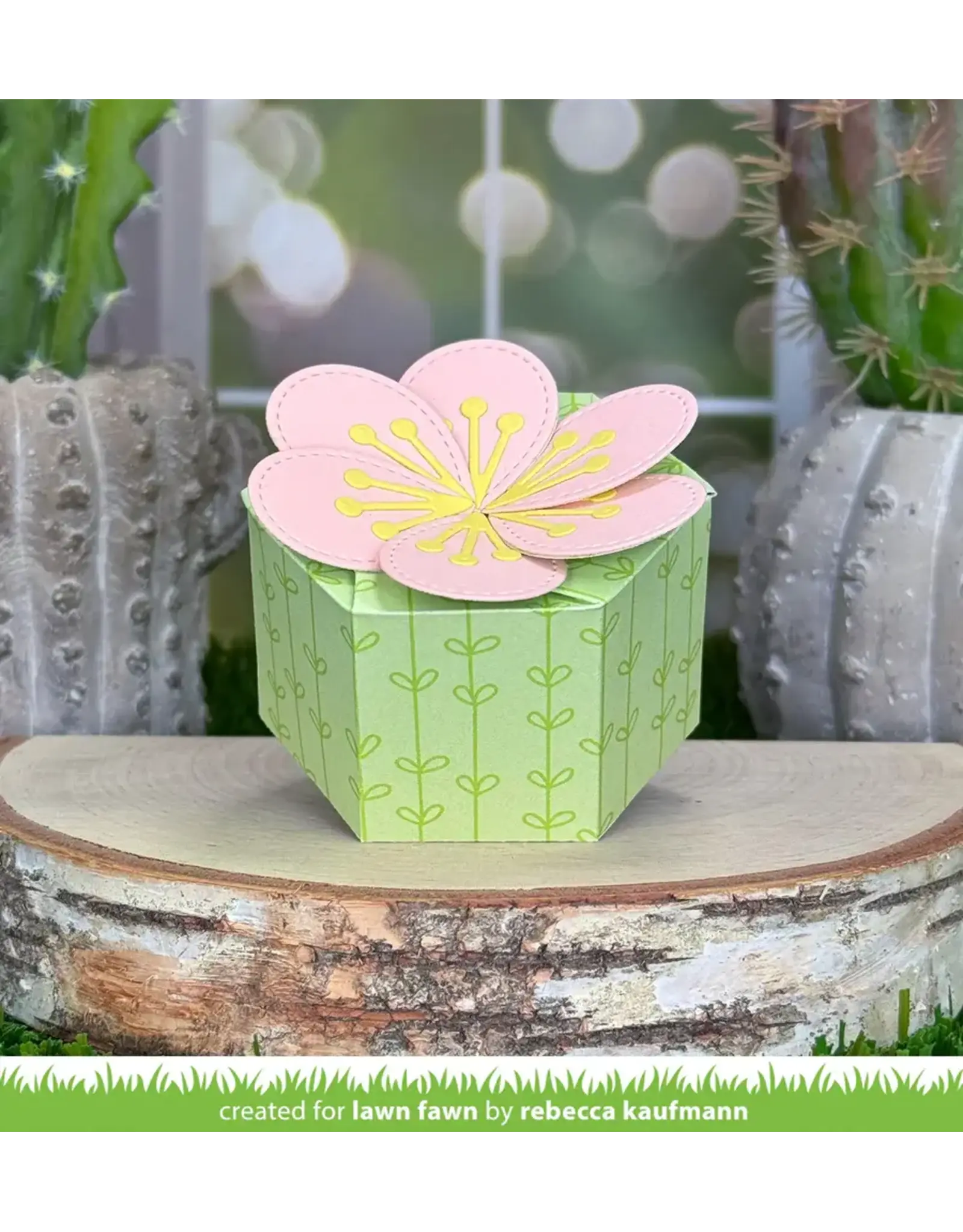 LAWN FAWN LAWN FAWN FLOWER TREAT BOX DIE SET