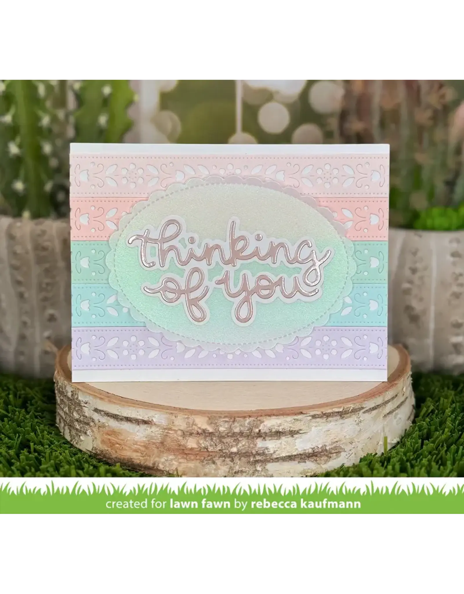 LAWN FAWN LAWN FAWN FOLKSY SPRIG BORDER DIE