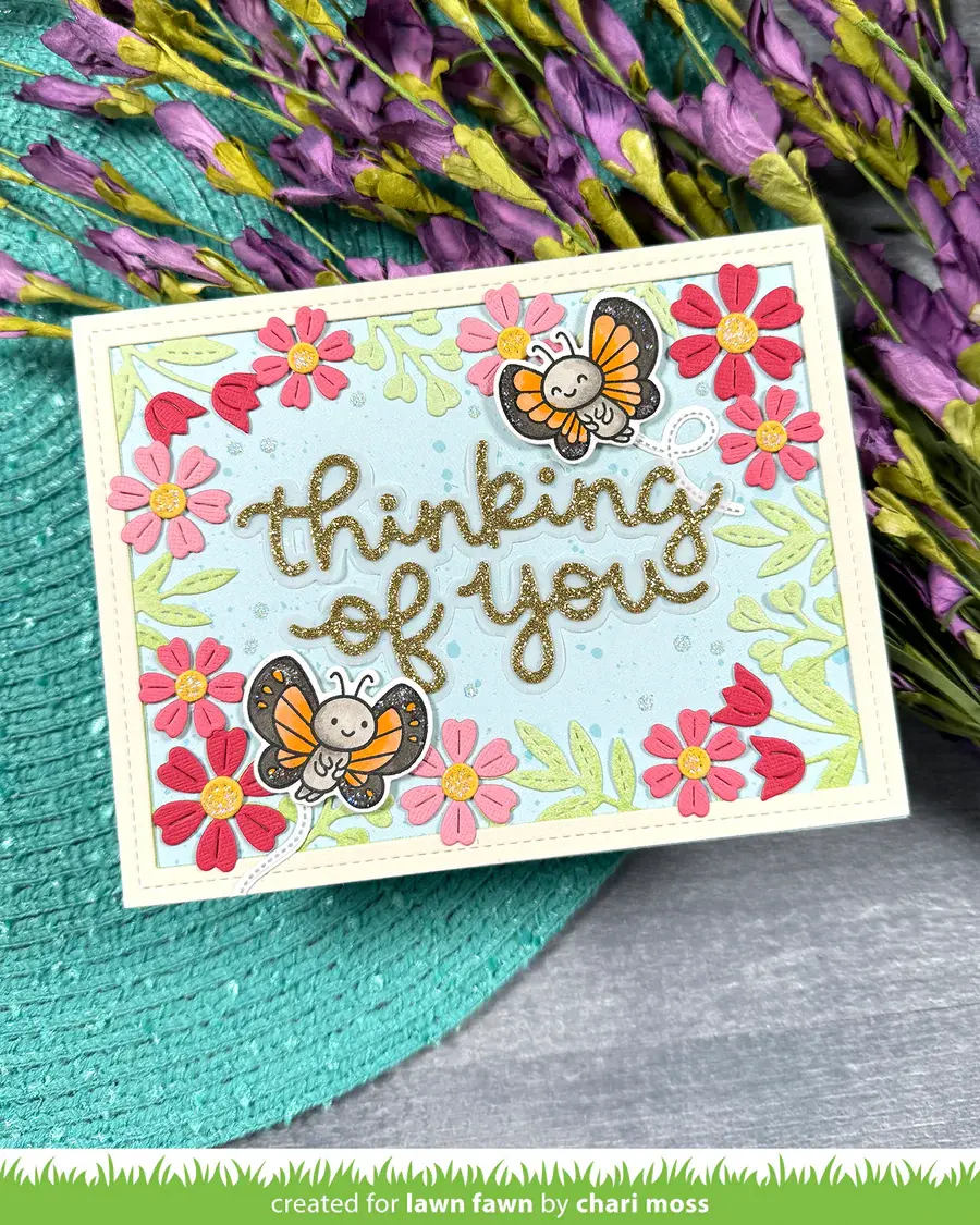 LAWN FAWN LAWN FAWN SCRIPTY THINKING OF YOU DIE