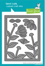 LAWN FAWN LAWN FAWN BIG BLOSSOM BACKDROP: PORTRAIT DIE SET