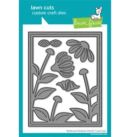 LAWN FAWN LAWN FAWN BIG BLOSSOM BACKDROP: PORTRAIT DIE SET
