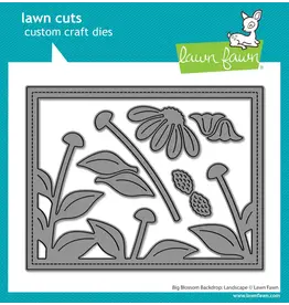 LAWN FAWN LAWN FAWN BIG BLOSSOM BACKDROP: LANDSCAPE DIE SET