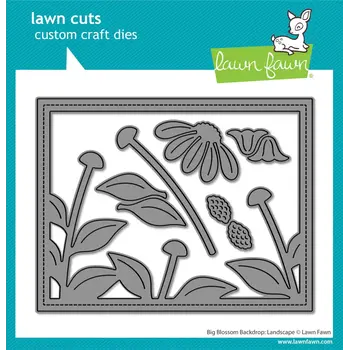 LAWN FAWN LAWN FAWN BIG BLOSSOM BACKDROP: LANDSCAPE DIE SET