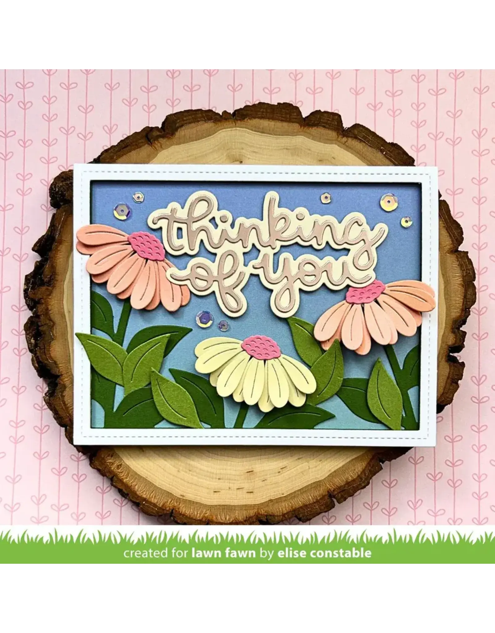 LAWN FAWN LAWN FAWN BIG BLOSSOM BACKDROP: LANDSCAPE DIE SET