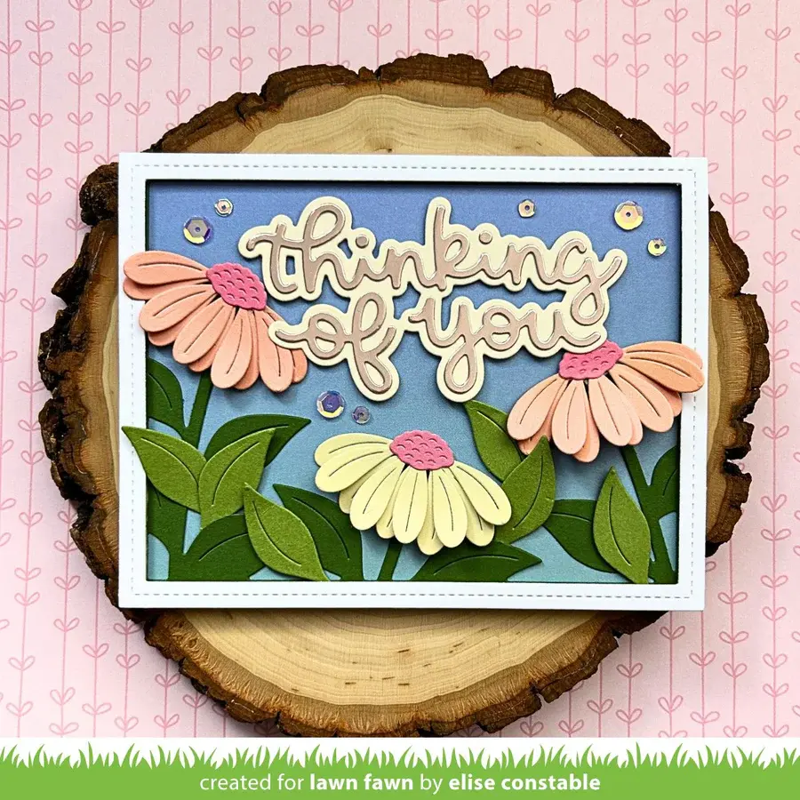 LAWN FAWN LAWN FAWN BIG BLOSSOM BACKDROP: LANDSCAPE DIE SET