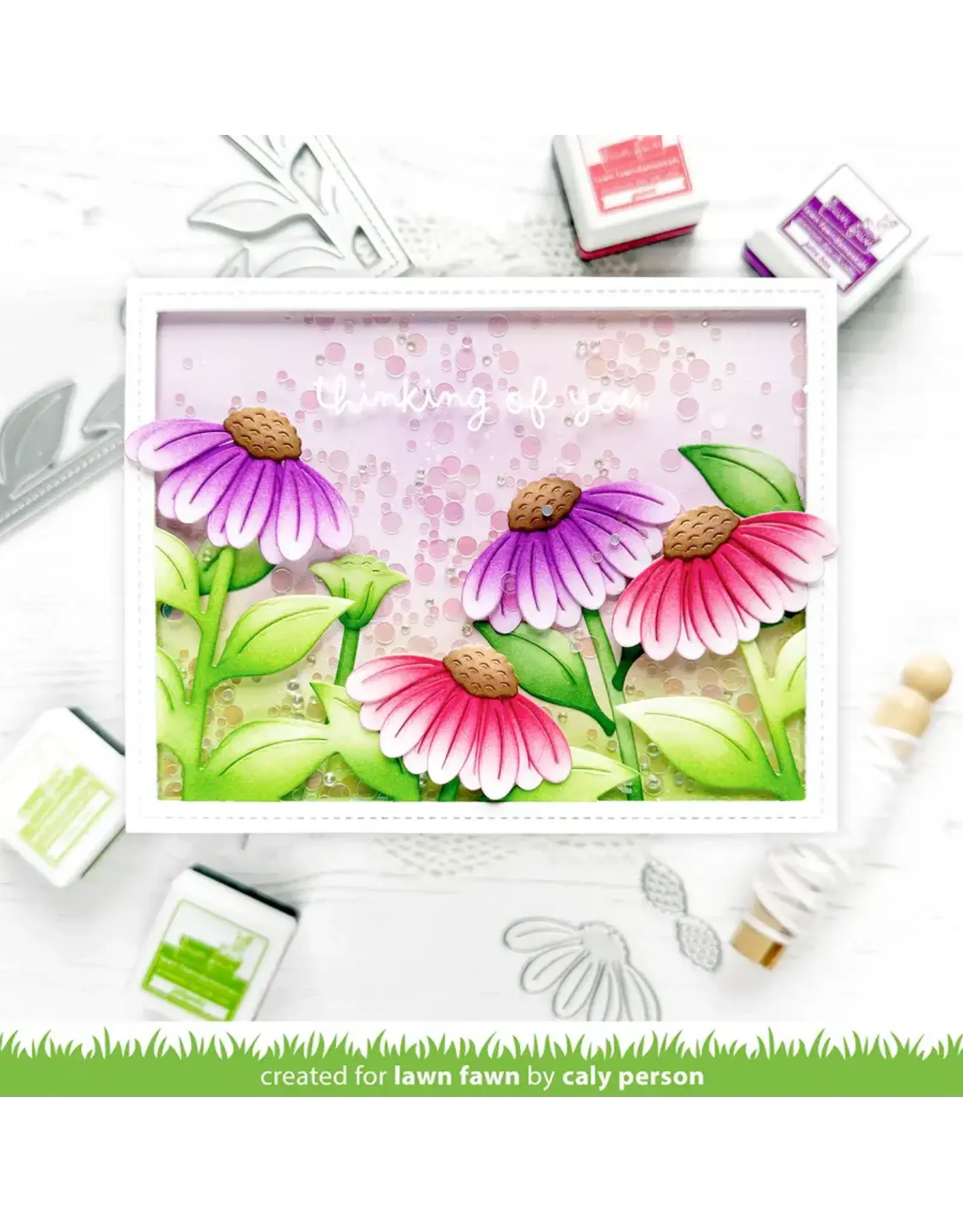 LAWN FAWN LAWN FAWN BIG BLOSSOM BACKDROP: LANDSCAPE DIE SET