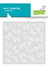 LAWN FAWN LAWN FAWN BUTTERFLY BACKGROUND 6x6  STENCIL SET 2/PK