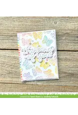 LAWN FAWN LAWN FAWN BUTTERFLY BACKGROUND 6x6  STENCIL SET 2/PK