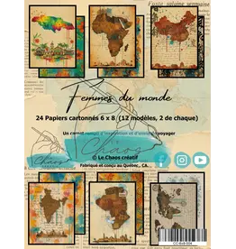 LE CHAOS CRÉATIF LE CHAOS CRÉATIF FEMMES DU MONDE 6x8 PAPER PAD