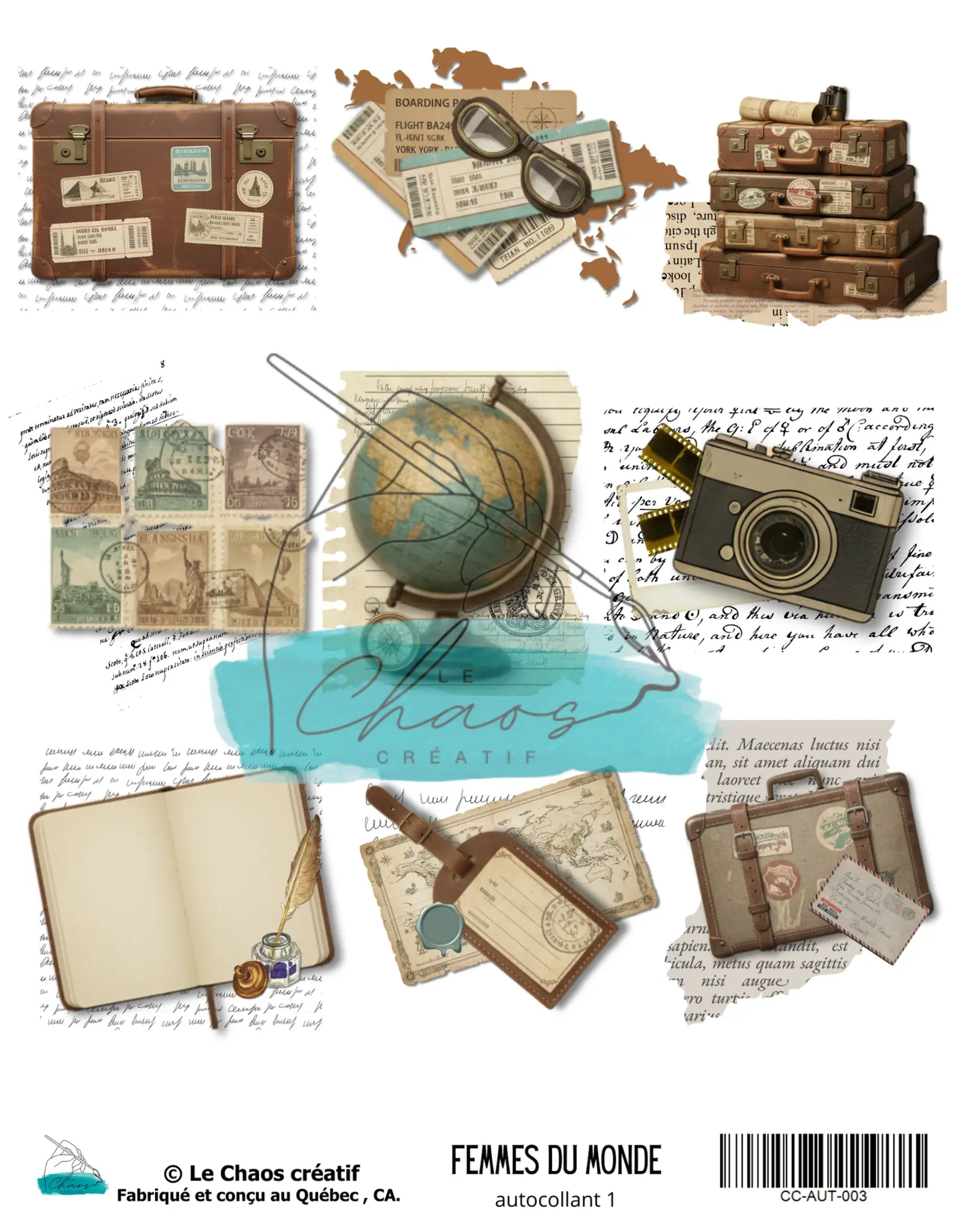 LE CHAOS CRÉATIF LE CHAOS CRÉATIF FEMMES DU MONDE STICKERS