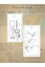 LE CHAOS CRÉATIF LE CHAOS CRÉATIF FEMMES DU MONDE MAP STENCIL SET