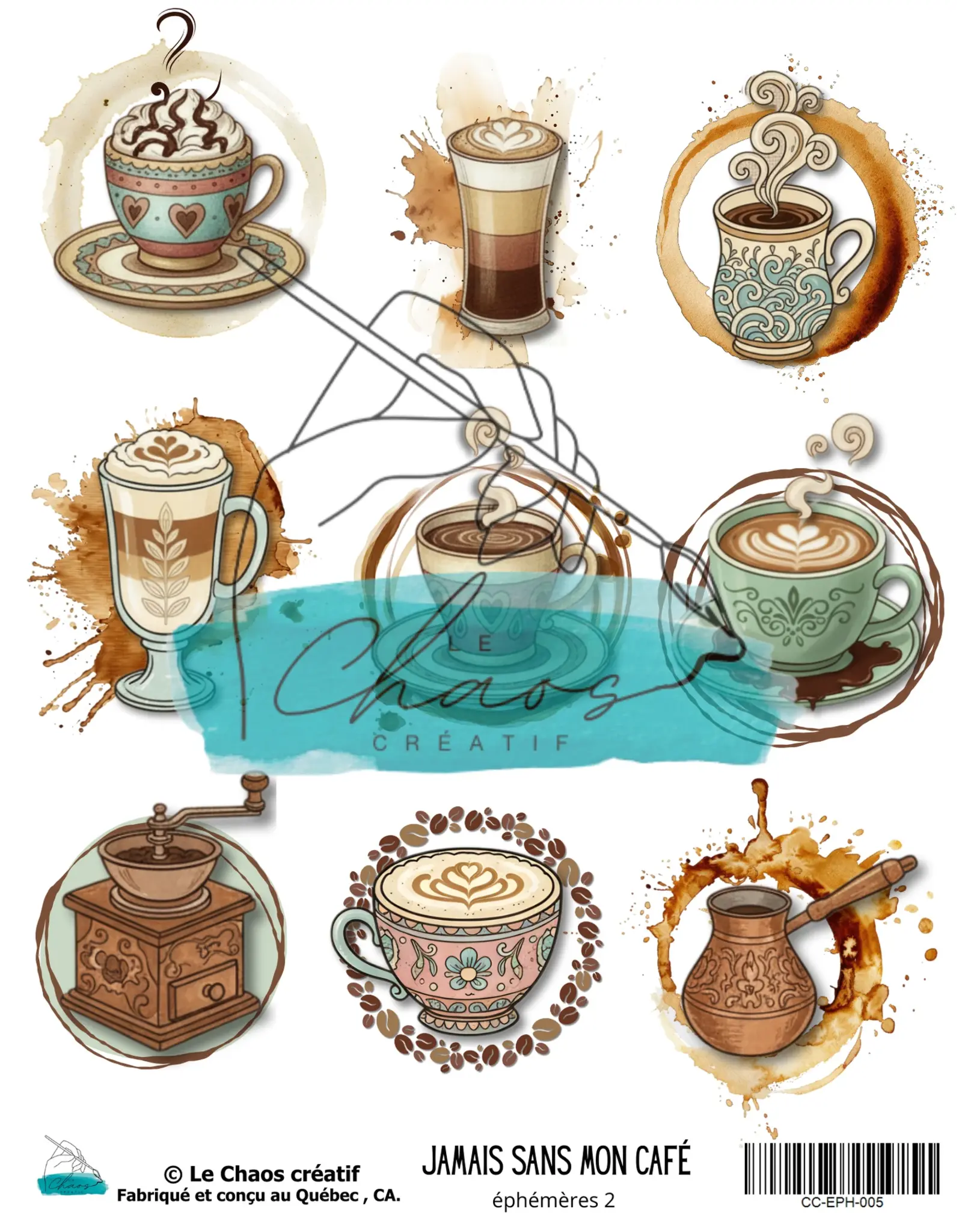 LE CHAOS CRÉATIF LE CHAOS CRÉATIF JAMAIS SANS MON CAFÉ EPHEMERA 2